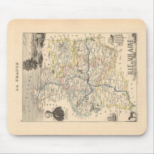 Tapis De Souris Département d'Ille et Vilain, Alexandre Vuillemin 