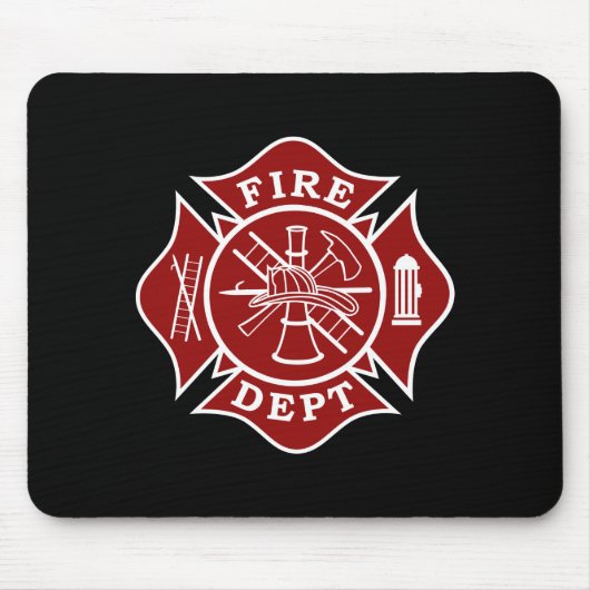 Tapis De Souris Département du feu/croix maltaise Mousepad de (Devant)
