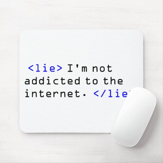 Tapis De Souris Dépendance d'Internet (Avec souris)