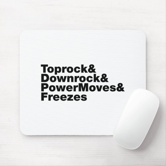 Tapis De Souris Déplacements de rupture (Breakdance) (Avec souris)