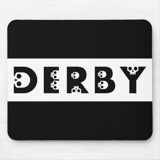 Tapis De Souris derby : skullphabet (Devant)
