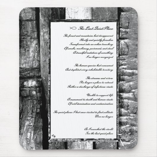 Tapis De Souris Dernier endroit calme (Devant)