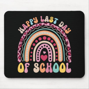 Tapis De Souris Dernier Jour D'École Enseignant Élève Léopard Arc-
