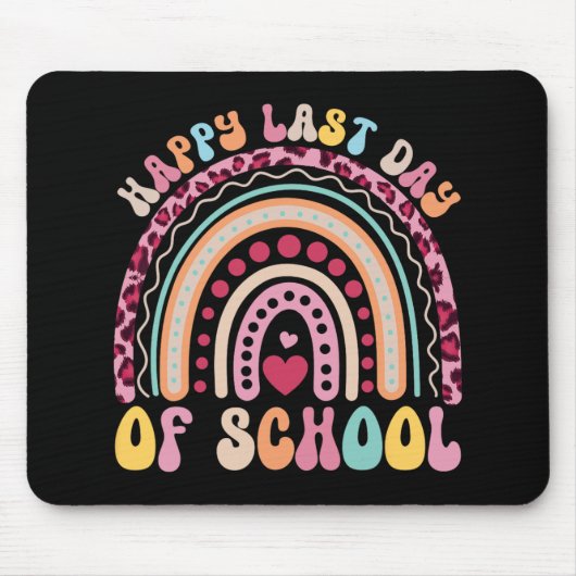 Tapis De Souris Dernier Jour D'École Enseignant Élève Léopard Arc- (Devant)