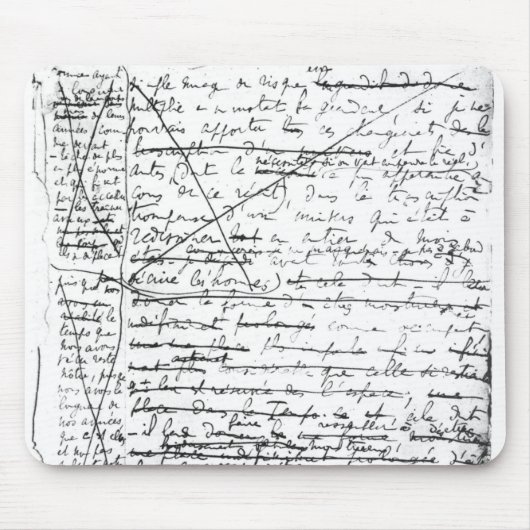 Tapis De Souris Dernière page 'd'une La Recherche du Temps Perdu' (Devant)