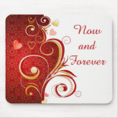 Tapis De Souris Des coeurs de citation romantiques, aujourd'hui et (Devant)