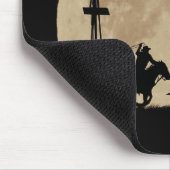 Tapis De Souris Des cowboys à la pointe de la lune (Coin)