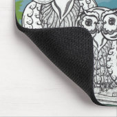Tapis de souris des hiboux 07 (Coin)