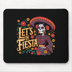 Tapis De Souris Des morts la catrina crâne de sucre cinq mai