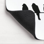 Tapis De Souris Des oiseaux sur un fil - osez être différent (Coin)
