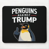 Tapis De Souris Des palmes de pingouin contre Trump (Devant)