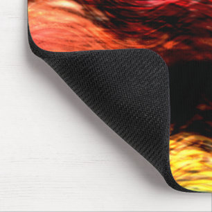 Tapis De Souris Des traits colorés et pointus ressemblent à du feu