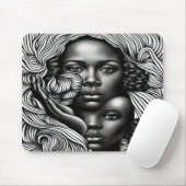 Tapis De Souris Des yeux de beauté complexes de l'âme (Avec souris)