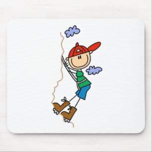 Tapis de souris d'escalade de montagne de bonhomme
