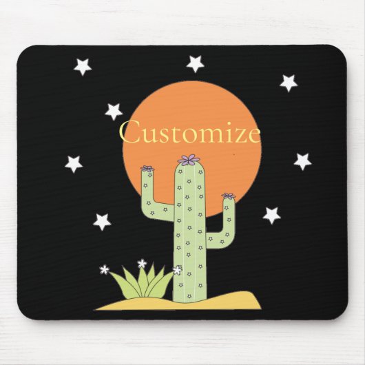 Tapis De Souris Desert Cactus Sun Thunder_Cove (Devant)