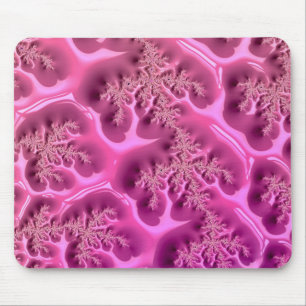 Tapis De Souris Design Abstrait fractal ~ Waffle rose ~ Pad de sou
