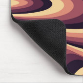 Tapis De Souris Design abstrait violet, rose et beige (Coin)