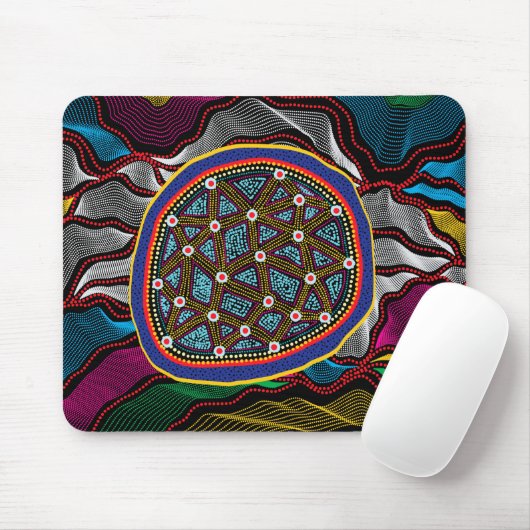 Tapis De Souris Design autochtone-15 Mousepad (Avec souris)