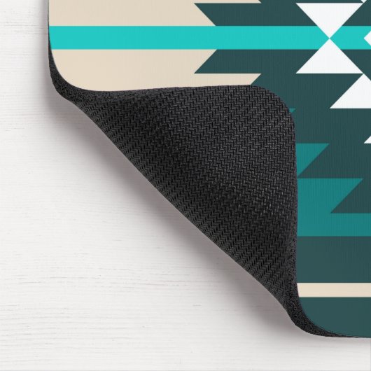 Tapis De Souris Design aztèque en couleur turquoise (Coin)