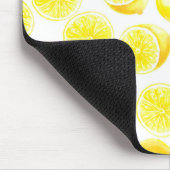 Tapis De Souris Design citrons aquarelle (Coin)