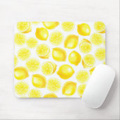 Tapis De Souris Design citrons aquarelle (Avec souris)