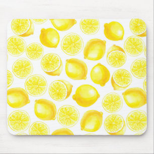 Tapis De Souris Design citrons aquarelle