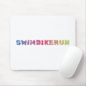 Tapis De Souris Design cool de triathlon (Avec souris)