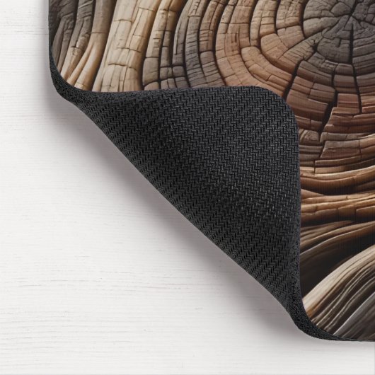Tapis De Souris Design d'art en bois Abstrait (Coin)