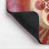 Tapis De Souris Design de boules de cricket rouge (Coin)