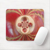 Tapis De Souris Design de boules de cricket rouge (Avec souris)