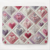 Tapis De Souris Design de coeur Valentin courbé (Devant)