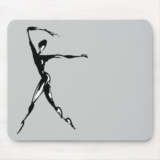 Tapis De Souris design de danse stylisé (Devant)