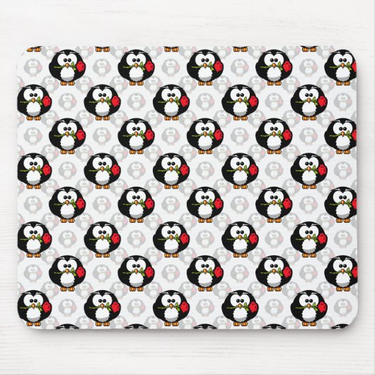 Tapis De Souris Design de Motif de surface de pingouin mou Imprime (Devant)