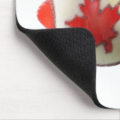 Tapis De Souris Design de papillon du drapeau canadien (Coin)