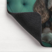 Tapis De Souris Design de portrait classique de Cocker Spaniel élé (Coin)