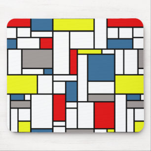 Tapis De Souris Design de style mondrien