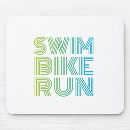 Tapis De Souris Design de triathlon (Devant)