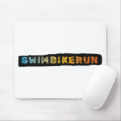 Tapis De Souris Design de triathlon (Avec souris)