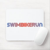Tapis De Souris Design de triathlon (Avec souris)