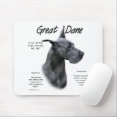 Tapis De Souris Design d'histoire Blue Great Dane (Avec souris)