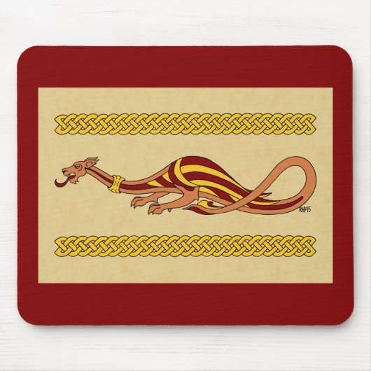 Tapis De Souris Design Dragon Médiéval 2015 (Devant)