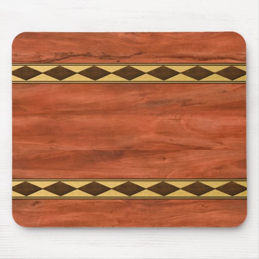 Tapis De Souris Design en bois incrusté (Devant)