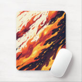 Tapis De Souris Design esthétique de feu Mousepad (Avec souris)