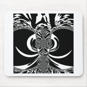 Tapis De Souris Design Ethnique Urbain classique unique Noir et bl