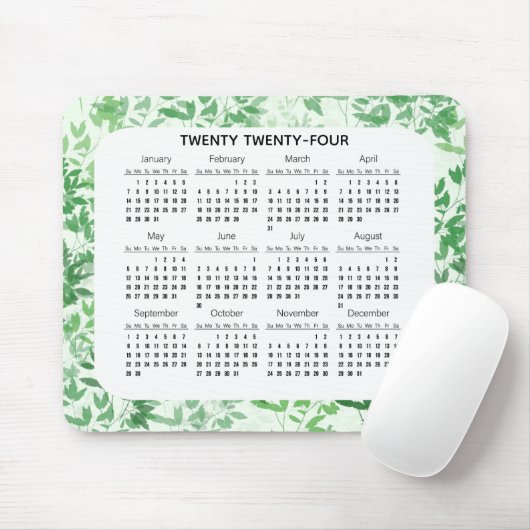 Tapis De Souris Design feuilleté 2024 Mousepad (Avec souris)