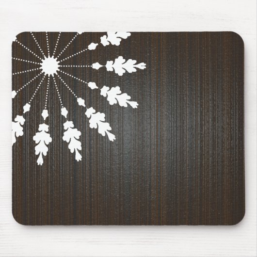 Tapis De Souris Design floral - BG en bois (Devant)