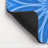 Tapis De Souris Design floral bleu moderne Artiste (Coin)