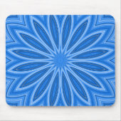Tapis De Souris Design floral bleu moderne Artiste (Devant)