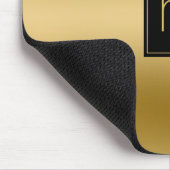 Tapis De Souris Design géométrique élégant Gold & Black (Coin)