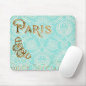 Tapis De Souris Design Gold vintage Paris (Avec souris)